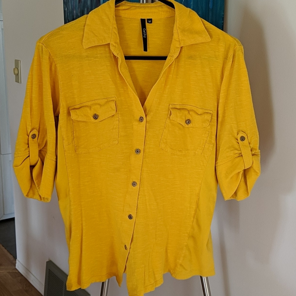 Medium mustard coloured blouse